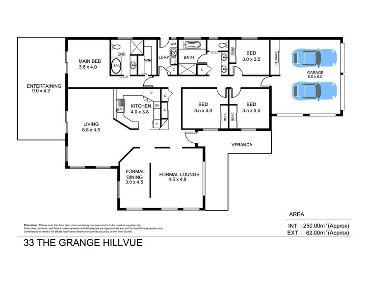 Floorplan of Homely house listing, 33 The Grange, Tamworth NSW 2340