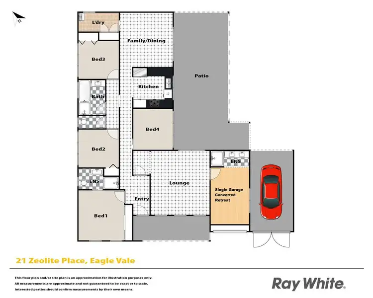Floorplan of Homely house listing, 21 Zeolite Place, Eagle Vale NSW 2558