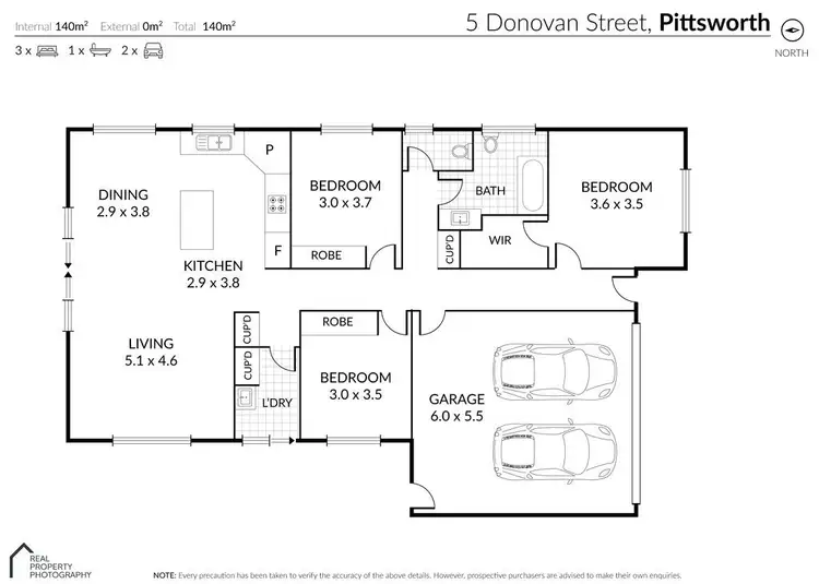 Floorplan of Homely house listing, 5 Donovan Street, Pittsworth QLD 4356