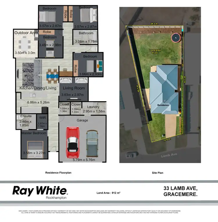 Floorplan of Homely house listing, 33 Lamb Avenue, Gracemere QLD 4702