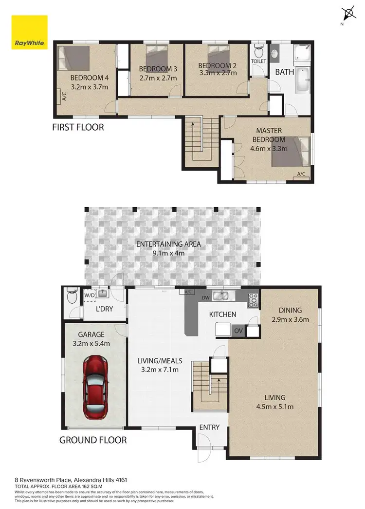 Floorplan of Homely house listing, 8 Ravensworth Place, Alexandra Hills QLD 4161
