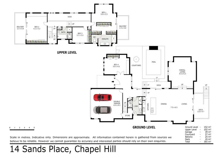Floorplan of Homely house listing, 14 Sands Place, Chapel Hill QLD 4069