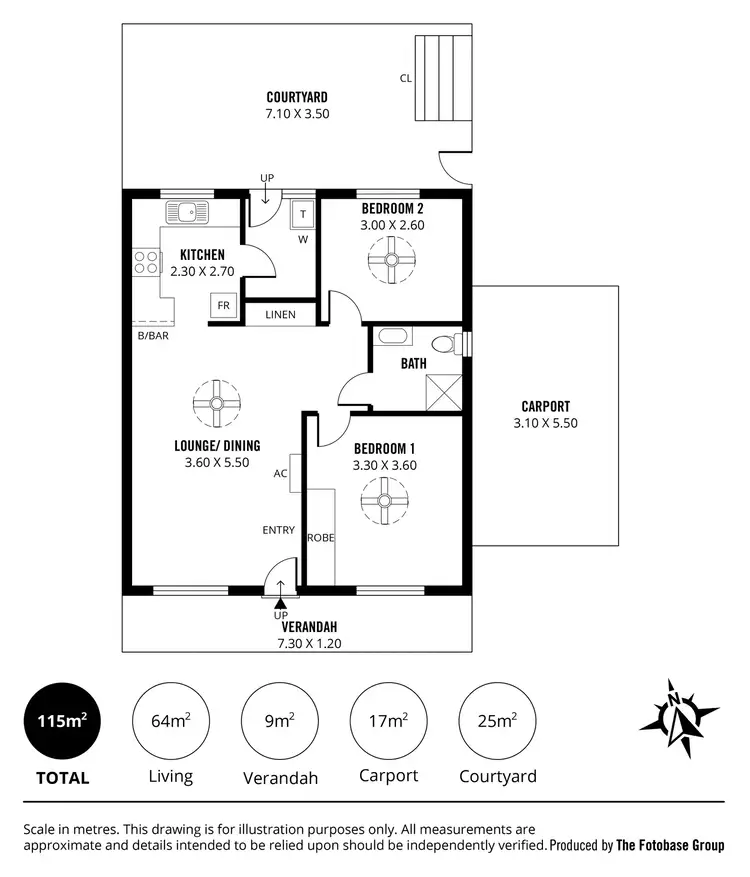 Floorplan of Homely unit listing, 10/76 Gawler Street, Mount Barker SA 5251