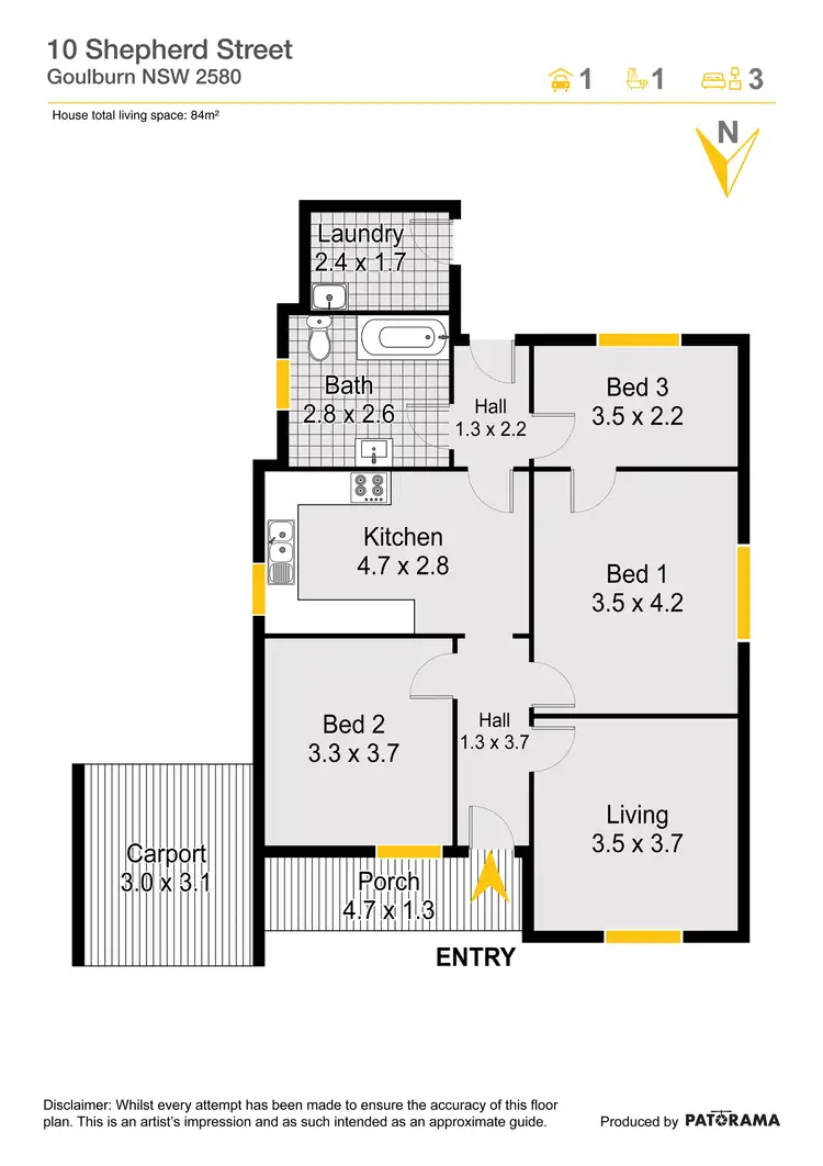 Floorplan of Homely house listing, 10 Shepherd Street, Goulburn NSW 2580