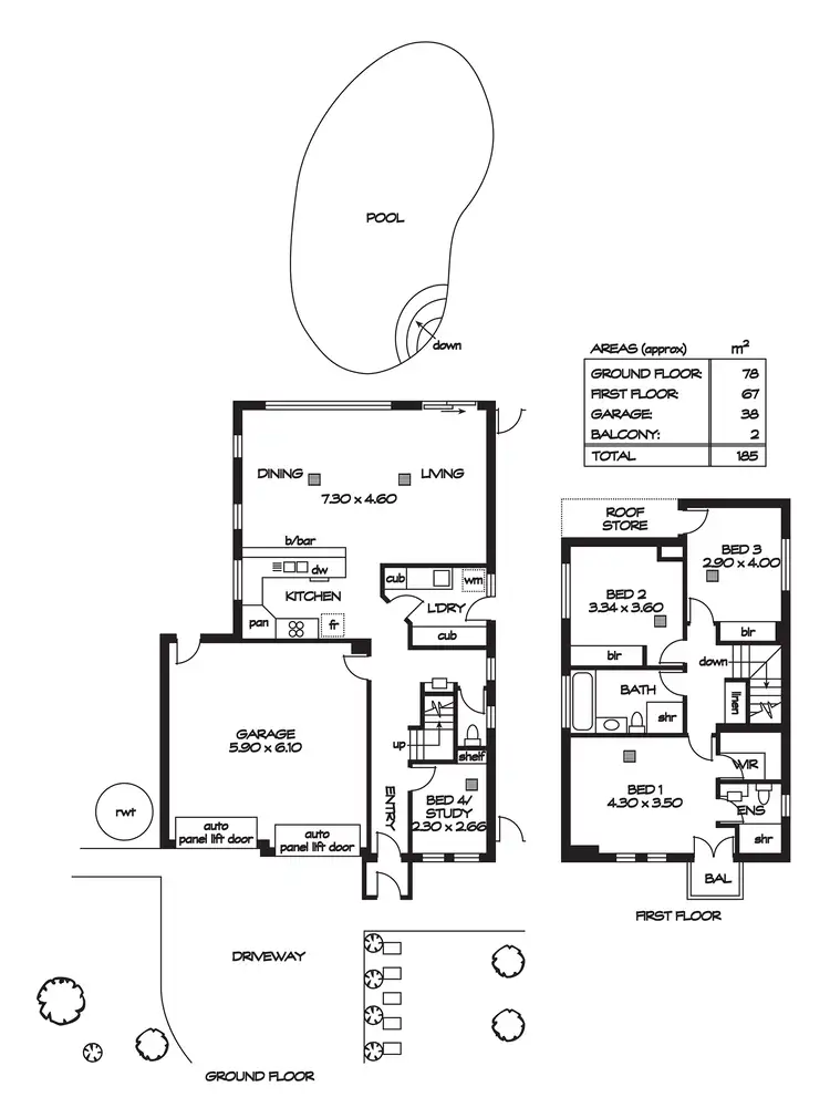 Floorplan of Homely house listing, 1A Beech Avenue, Campbelltown SA 5074