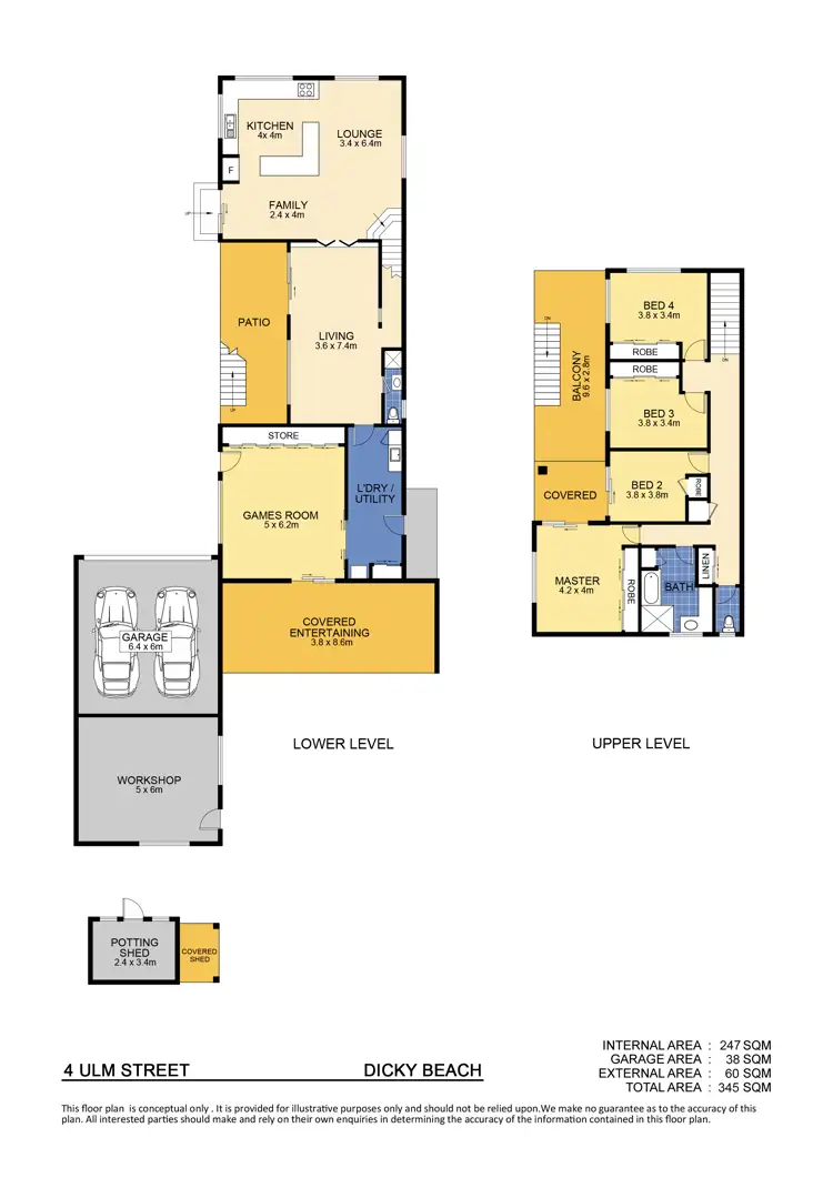 Floorplan of Homely house listing, 4 Ulm Street, Dicky Beach QLD 4551
