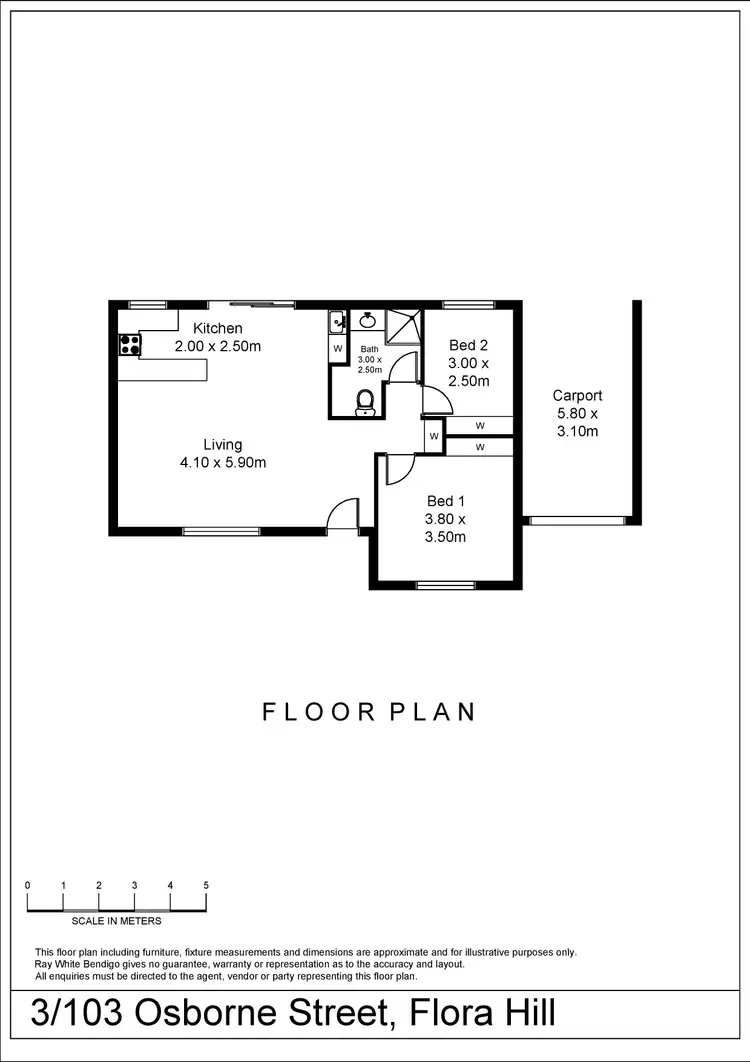 Floorplan of Homely house listing, 3/103 Osborne Street, Flora Hill VIC 3550