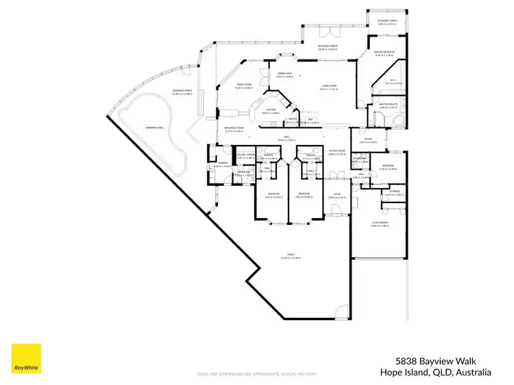 Floorplan of Homely house listing, 5838 Bayview Walk, Sanctuary Cove QLD 4212