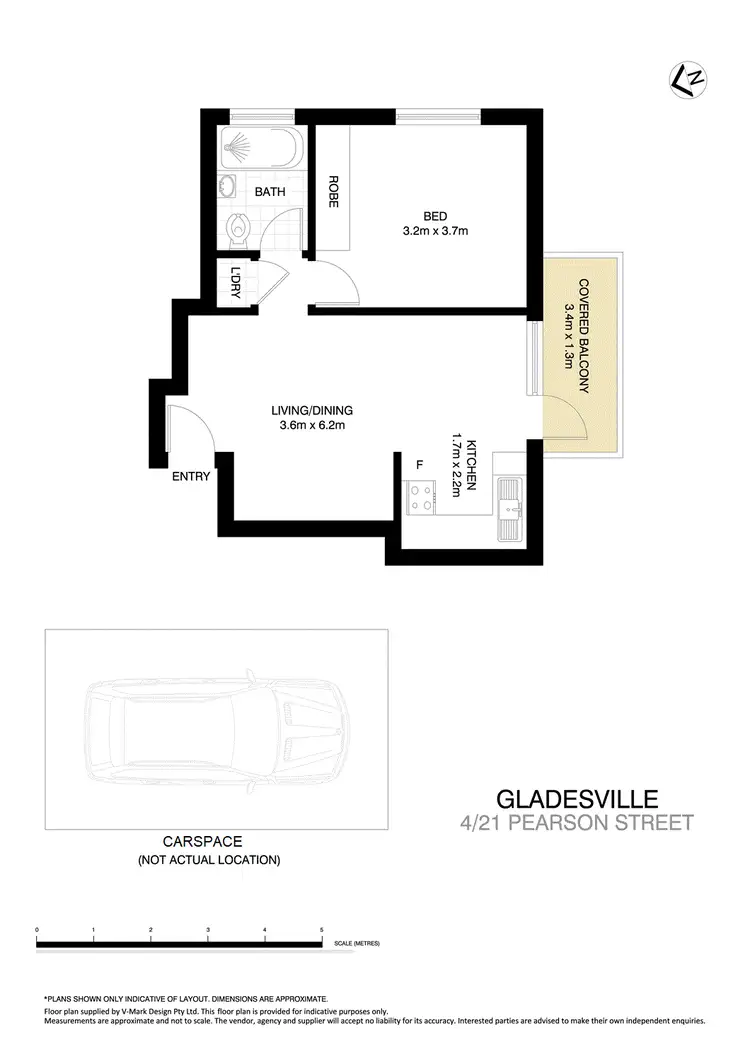 Floorplan of Homely apartment listing, 4/21-23 Pearson Street, Gladesville NSW 2111