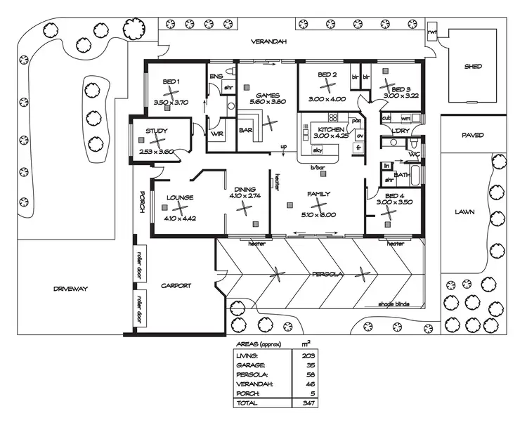 Floorplan of Homely house listing, 2 Houston Terrace, Pooraka SA 5095