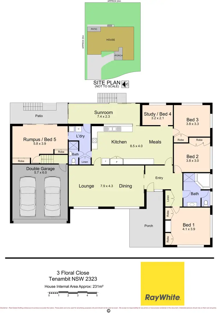 Floorplan of Homely house listing, 3 Floral Close, Tenambit NSW 2323
