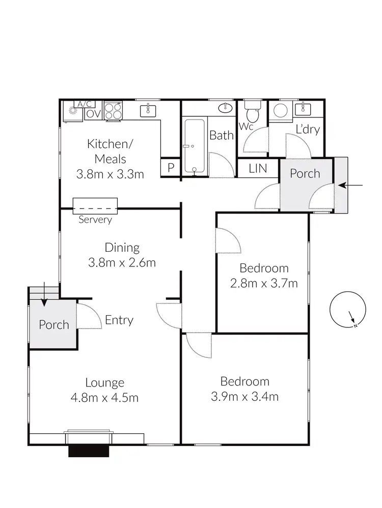 Floorplan of Homely house listing, 73 Ontario Avenue, Corio VIC 3214