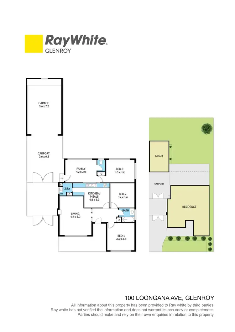 Floorplan of Homely house listing, 100 Loongana Avenue, Glenroy VIC 3046