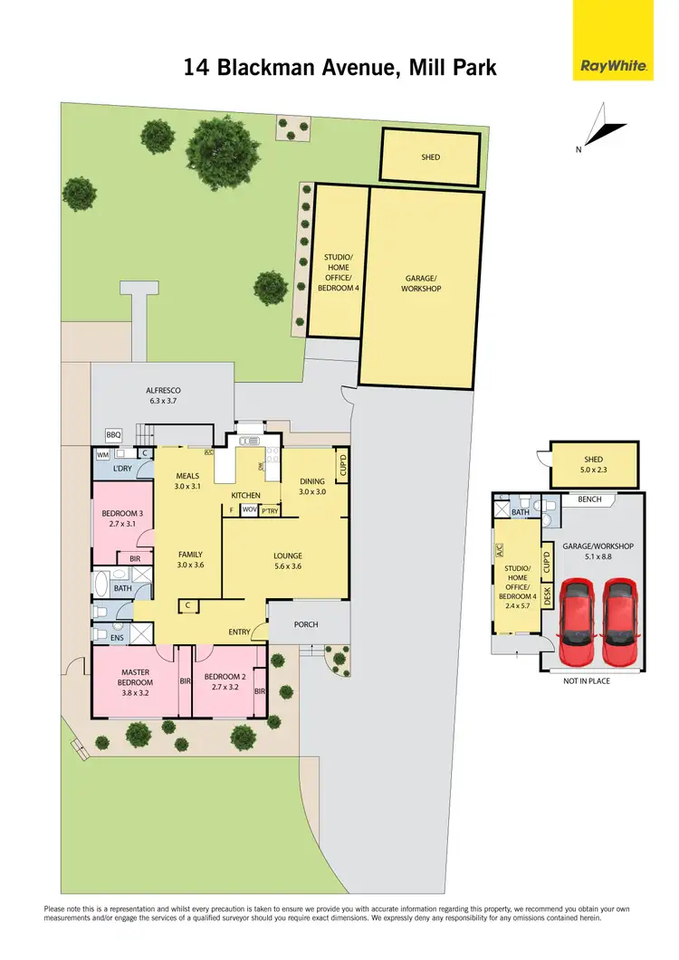 Floorplan of Homely house listing, 14 Blackman Avenue, Mill Park VIC 3082