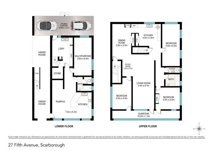 Floorplan of Homely house listing, 27 Fifth Avenue, Scarborough QLD 4020