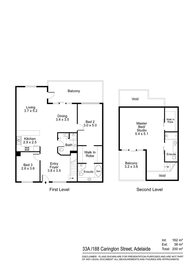 Floorplan of Homely apartment listing, 33A/188 Carrington Street, Adelaide SA 5000