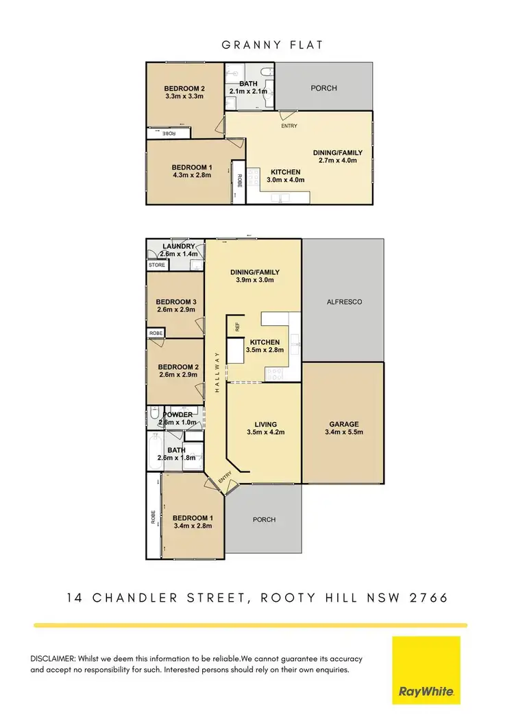 Floorplan of Homely house listing, 14 & 14A Chandler Street, Rooty Hill NSW 2766