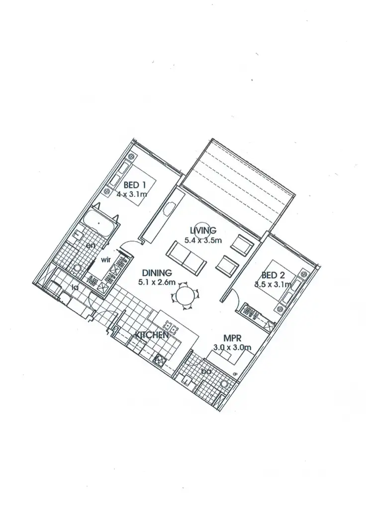Floorplan of Homely unit listing, 1006/1-7 Duporth Avenue, Maroochydore QLD 4558