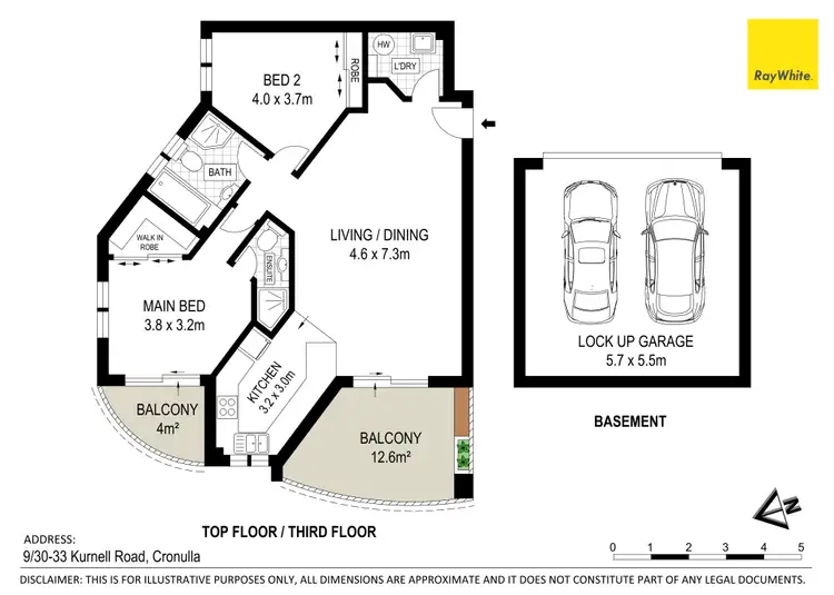 Floorplan of Homely apartment listing, 9/30-32 Kurnell Road, Cronulla NSW 2230