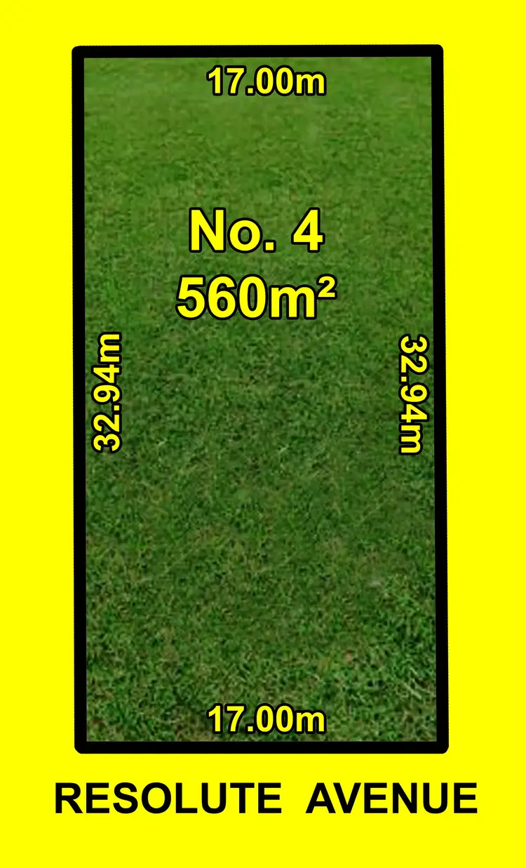 Floorplan of Homely land listing, 4 Resolute Avenue, Normanville SA 5204