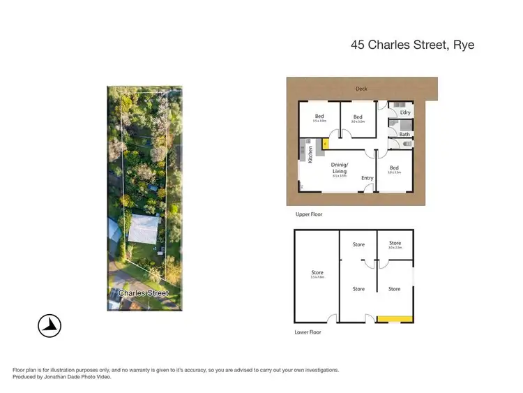 Floorplan of Homely house listing, 45 Charles Street, Rye VIC 3941