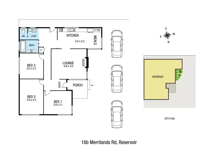 Floorplan of Homely house listing, 16B Merrilands Road, Reservoir VIC 3073