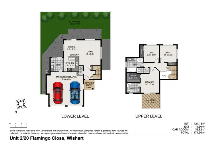 Floorplan of Homely townhouse listing, 2/20 Flamingo Close, Wishart QLD 4122