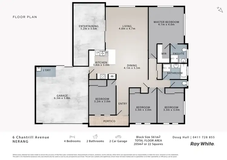 Floorplan of Homely house listing, 6 Chantrill Avenue, Nerang QLD 4211
