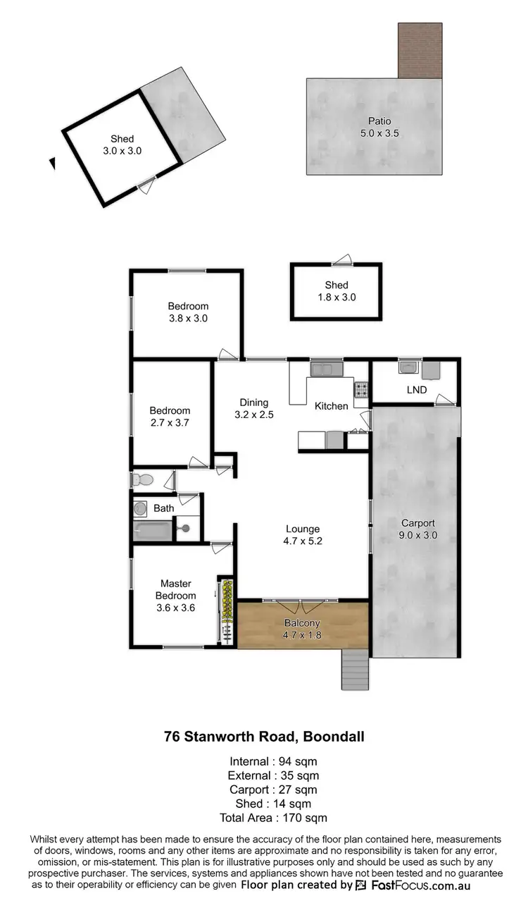Floorplan of Homely house listing, 76 Stanworth Road, Boondall QLD 4034