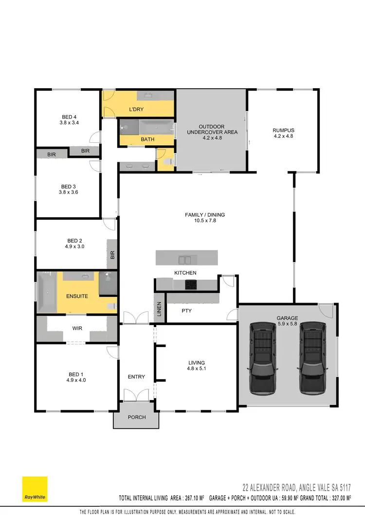 Floorplan of Homely house listing, 22 Alexander Road, Angle Vale SA 5117