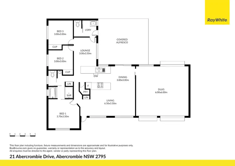 Floorplan of Homely house listing, 21 Abercrombie Drive, Abercrombie NSW 2795