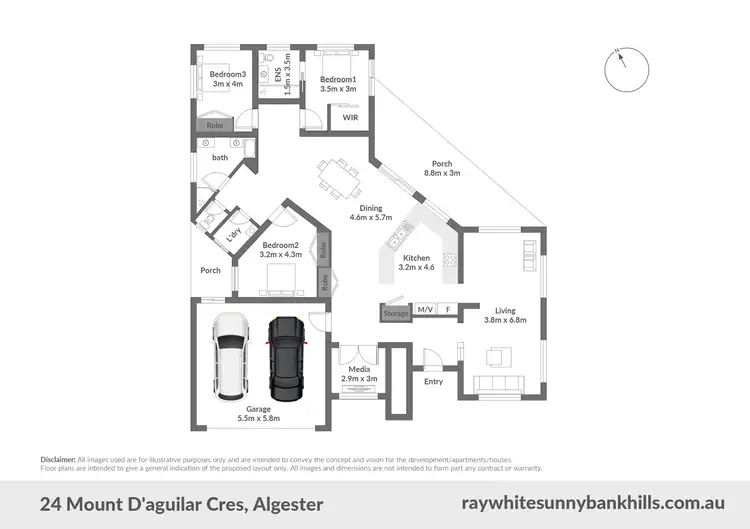 Floorplan of Homely house listing, 24 Mount D'aguilar Crescent, Algester QLD 4115