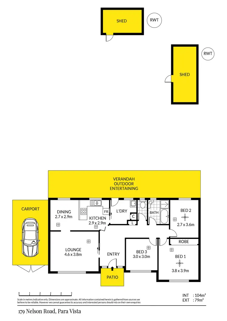 Floorplan of Homely house listing, 179 Nelson Road, Para Vista SA 5093