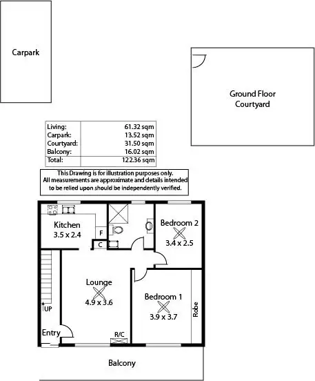 Floorplan of Homely unit listing, 5/6 Jeffrey Street, Brooklyn Park SA 5032