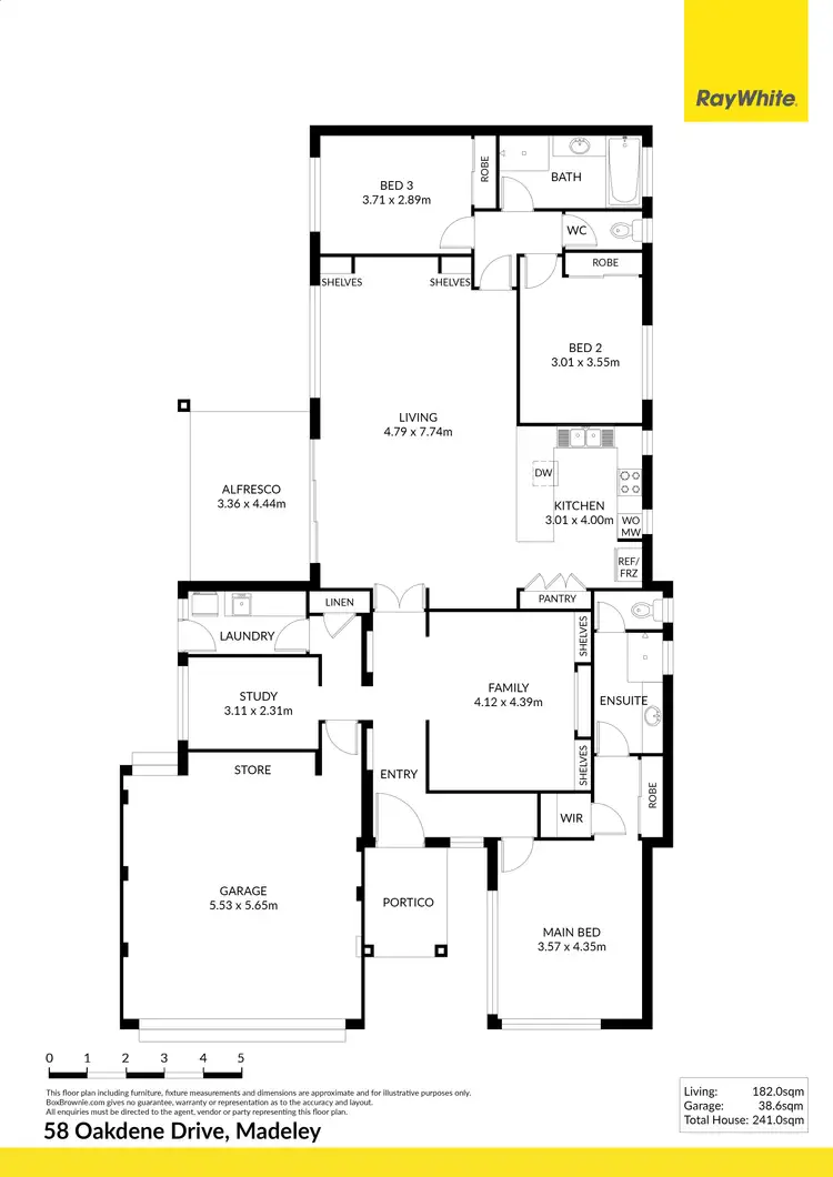Floorplan of Homely house listing, 58 Oakdene Drive, Madeley WA 6065