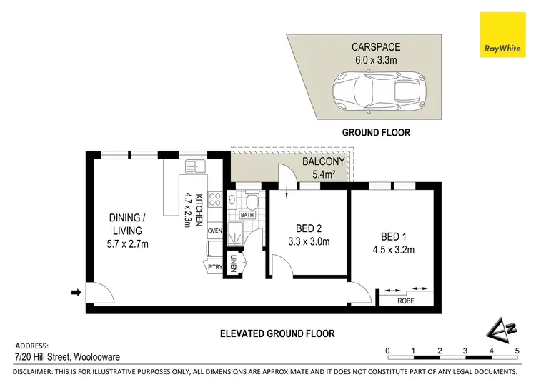 Floorplan of Homely unit listing, 7/20 Hill Street, Woolooware NSW 2230