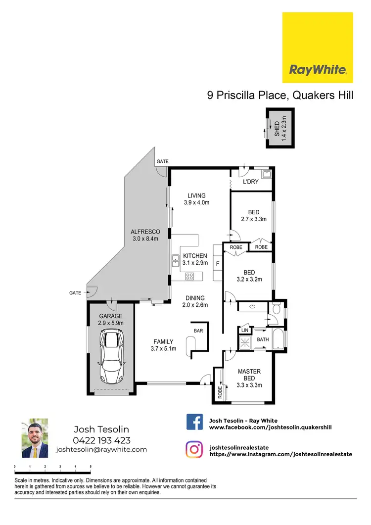 Floorplan of Homely house listing, 9 Priscilla Place, Quakers Hill NSW 2763