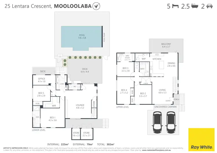 Floorplan of Homely house listing, 25 Lentara Crescent, Mooloolaba QLD 4557