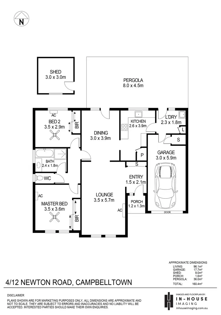 Floorplan of Homely unit listing, 4/12 Newton Road, Campbelltown SA 5074