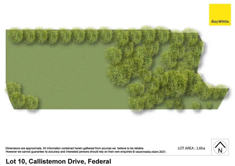 Floorplan of Homely land listing, 10 Callistemon Drive, Federal NSW 2480