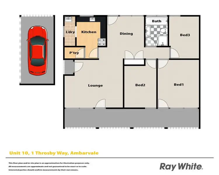 Floorplan of Homely house listing, 10/1 Throsby Way, Ambarvale NSW 2560
