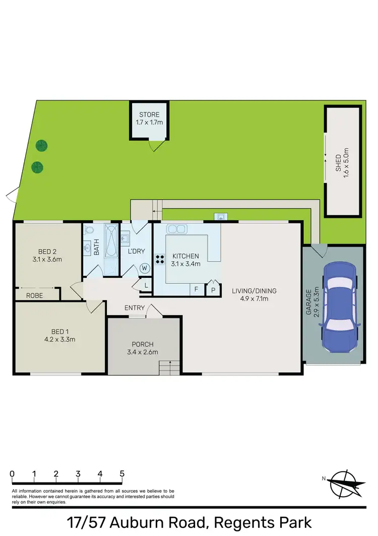 Floorplan of Homely villa listing, 17/57 Auburn Road, Regents Park NSW 2143