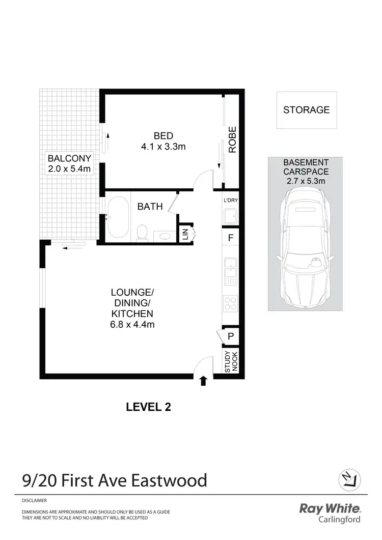 Floorplan of Homely apartment listing, 9/20 First Avenue, Eastwood NSW 2122