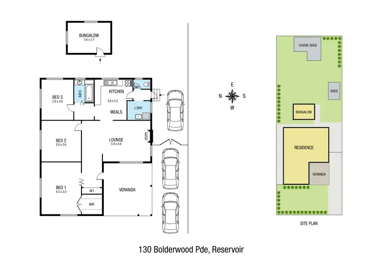 Floorplan of Homely house listing, 130 Boldrewood Parade, Reservoir VIC 3073