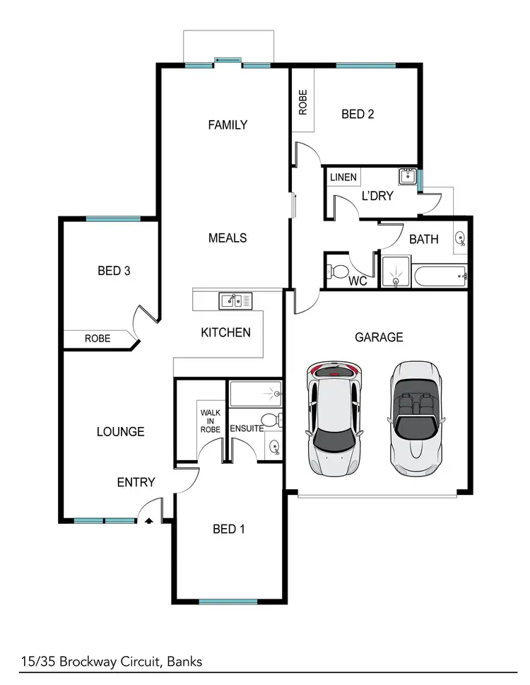 Floorplan of Homely house listing, 15/35 Brockway Circuit, Banks ACT 2906