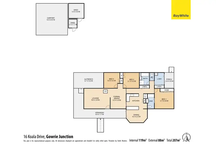 Floorplan of Homely house listing, 16 Koala Drive, Gowrie Junction QLD 4352