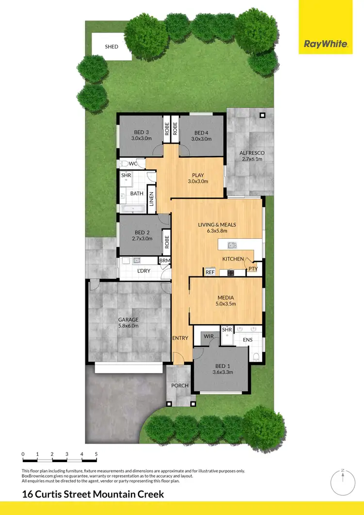 Floorplan of Homely house listing, 16 Curtis Street, Mountain Creek QLD 4557