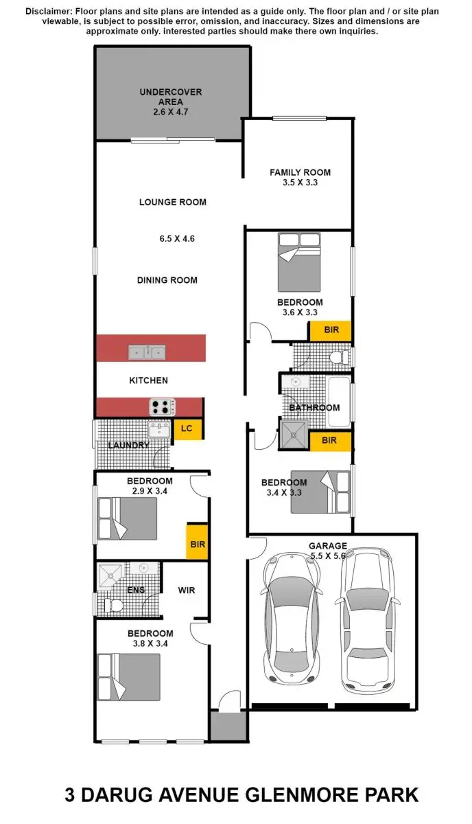 Floorplan of Homely house listing, 3 Darug Avenue, Glenmore Park NSW 2745