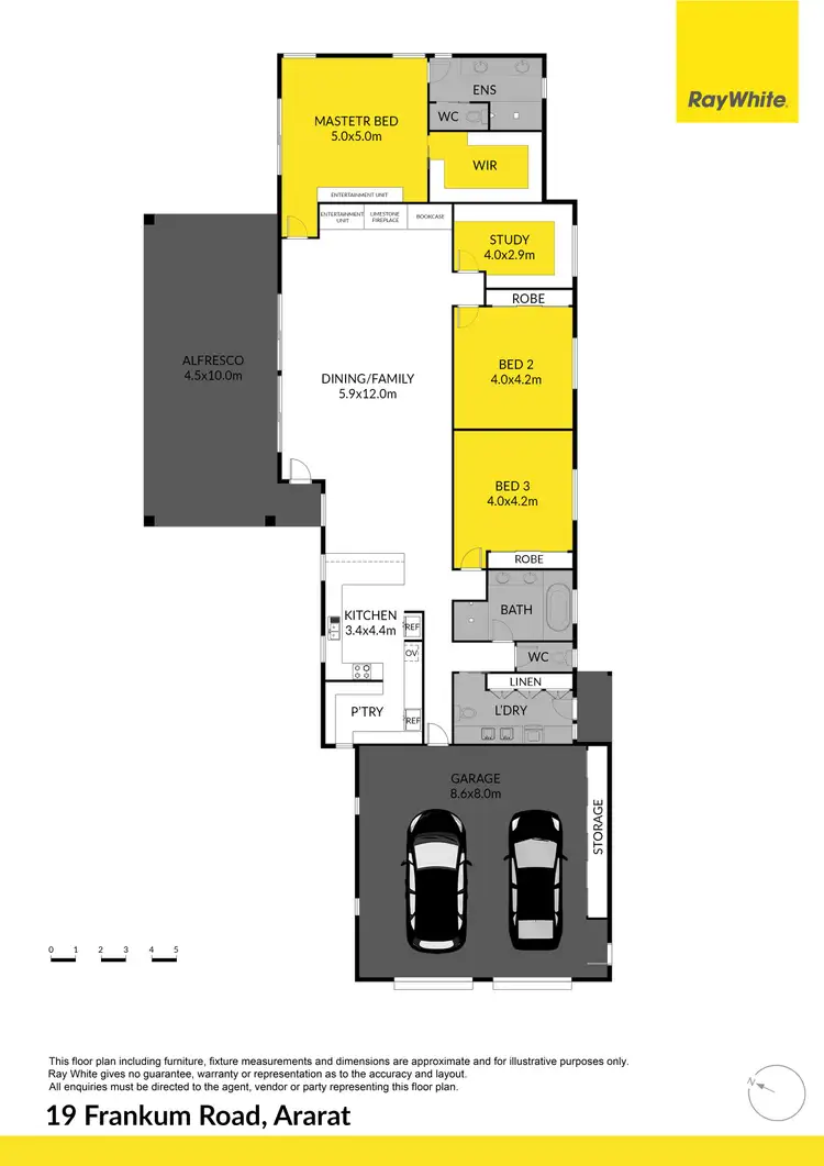 Floorplan of Homely house listing, 19 Frankum Road, Ararat VIC 3377
