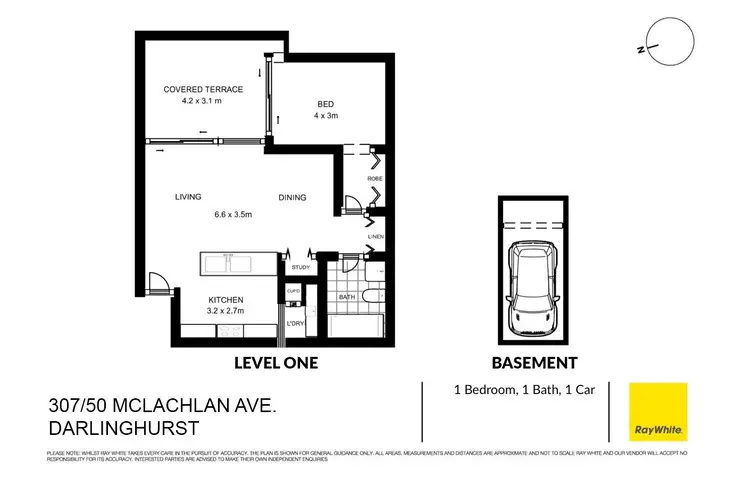 Floorplan of Homely apartment listing, 307/50 McLachlan Avenue, Darlinghurst NSW 2010